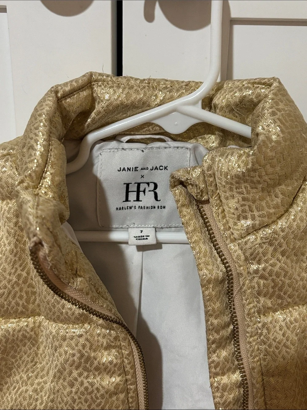 Janie and Jack x Harlem's Fashion Row Metallic Puffer Jacket